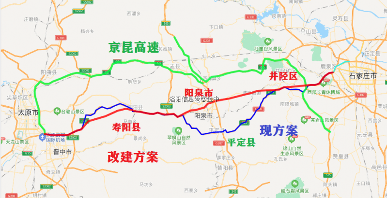 石太高速路线方案图