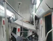 西安地铁10号线试车发生事故列车严重受损